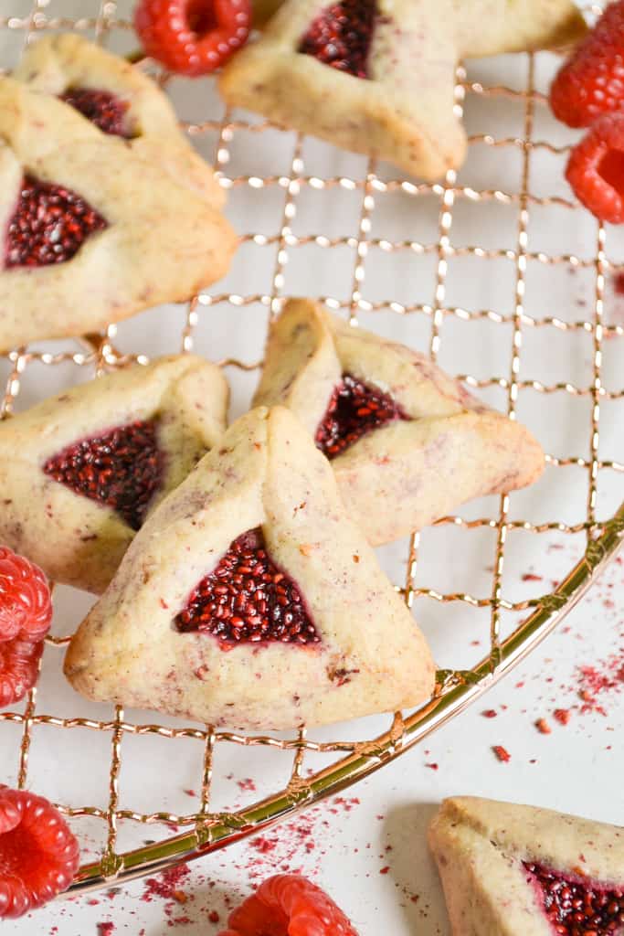 My Double Raspberry Hamantaschen Cookies - Perspective Portions